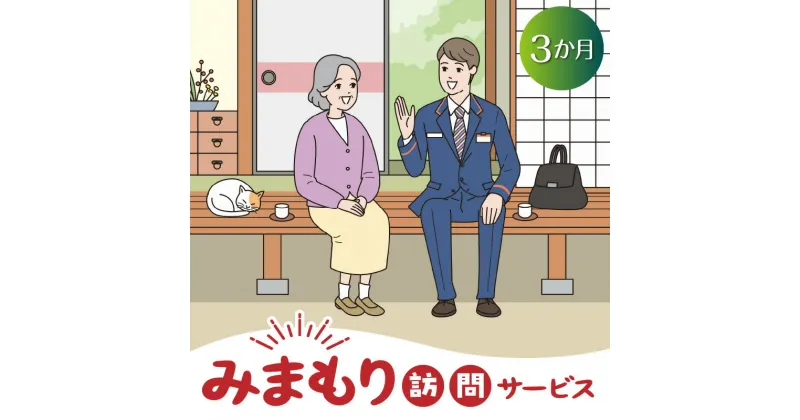 【ふるさと納税】みまもり 訪問 サービス 3か月 毎月1回 直接訪問 生活状況を確認 鹿児島県 知名町 日本郵便 送料無料