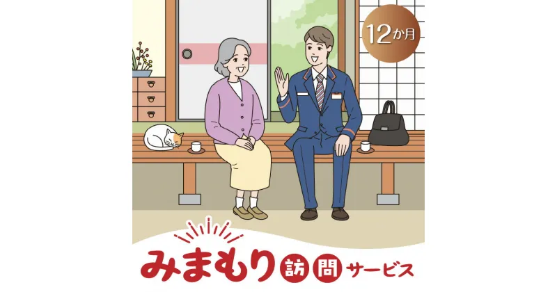 【ふるさと納税】みまもり 訪問 サービス 12か月 毎月1回 直接訪問 生活状況を確認 鹿児島県 知名町 日本郵便 送料無料