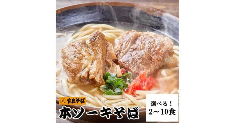 【ふるさと納税】宮良そばの本ソーキそば　「2食」～「10食」入り