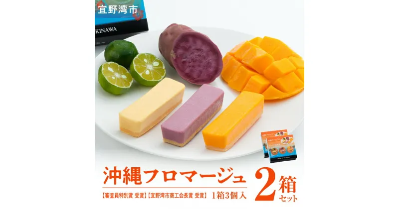 【ふるさと納税】お菓子 沖縄フロマージュ (3個入) 2箱セット【審査員特別賞 受賞】【宜野湾市商工会長賞 受賞】