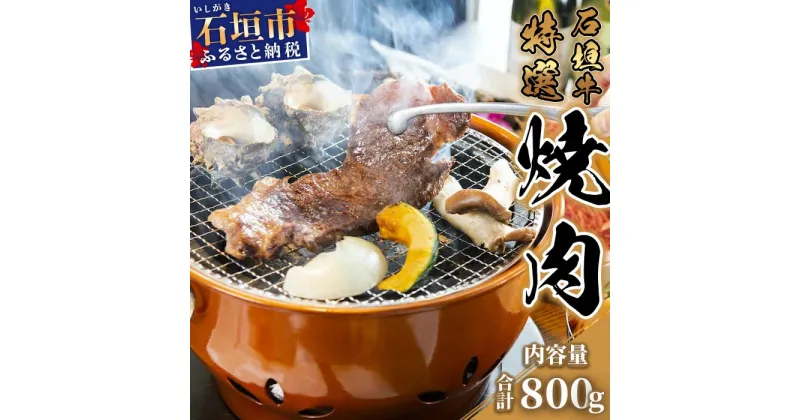 【ふるさと納税】石垣牛特選焼肉 800g 冷凍 高級黒毛和牛自家配合飼料使用 一貫生産 国産 沖縄県石垣市 ブランド牛 牛肉 肉 送料無料 U-2