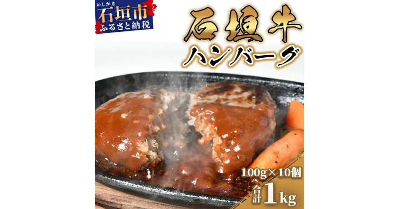 【ふるさと納税】 高級 黒毛和牛 石垣牛 100% 自家製 ハンバーグ 100g × 10個 1kg | ふるさと納税 ハンバーグ 和牛 黒毛和牛 石垣牛 無添加 国産 牛肉 ブランド牛 冷凍 個包装 ふるさと 沖縄県 沖縄 石垣 石垣島 石垣市 人気 送料無料 U-1-1