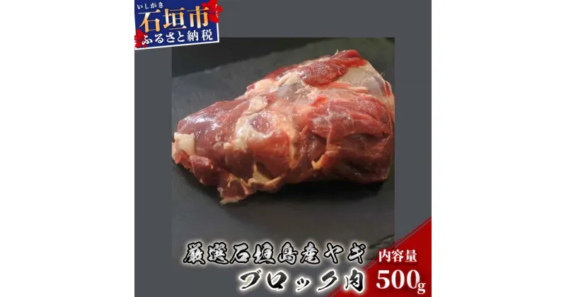 【ふるさと納税】石垣産ヤギ肉 ブロック 500g 焼肉用 BBQ 冷凍 国産 沖縄県石垣市 送料無料 I-15