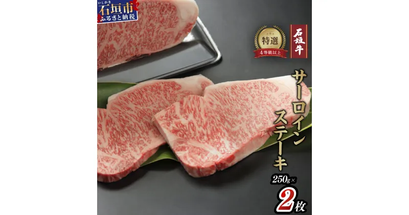 【ふるさと納税】高級 黒毛和牛 石垣牛 サーロインステーキ 250g × 2 計500g | ふるさと納税 ステーキ サーロイン 和牛 黒毛和牛 石垣牛 無添加 国産 牛肉 ブランド牛 冷凍 個包装 ふるさと 沖縄県 沖縄 石垣 石垣島 石垣市 人気 送料無料 I-11