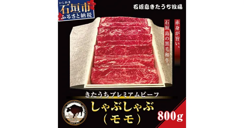 【ふるさと納税】AM-10 きたうちプレミアムビーフ　しゃぶしゃぶ（モモ）800g