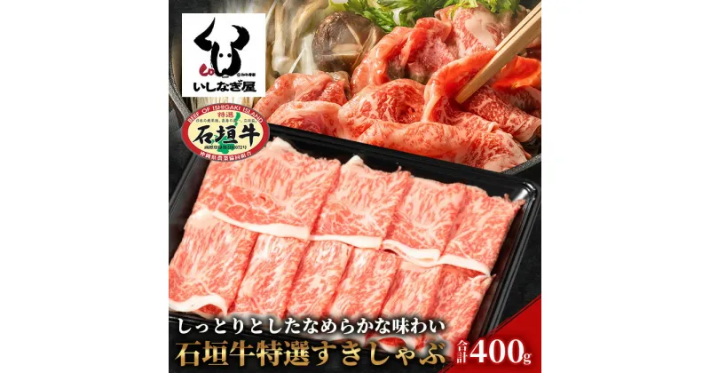 【ふるさと納税】石垣牛特選すきしゃぶ400g 沖縄県石垣市 牛肉 和牛 石垣牛 AB-21