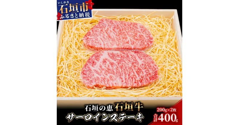 【ふるさと納税】【産地直送】石垣の恵 石垣牛 サーロインステーキ 200g×2【合計400g】【日本最南端の黒毛和牛】KB-99