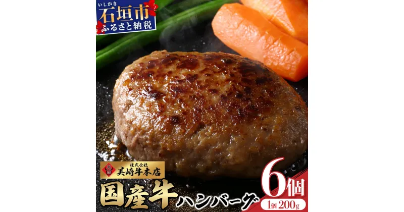 【ふるさと納税】美崎牛ハンバーグ200g×6個 | お肉 美崎牛 ハンバーグ 牛肉 肉 沖縄県 石垣市 | tokyoFMで紹介された美崎牛です！♪ O-5