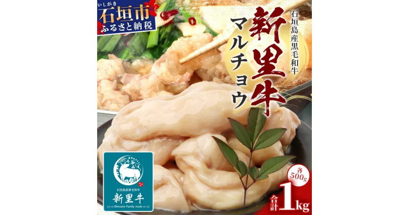 【ふるさと納税】石垣島産 黒毛和牛 新里牛 マルチョウ(500g×2) 合計1kg SZ-22