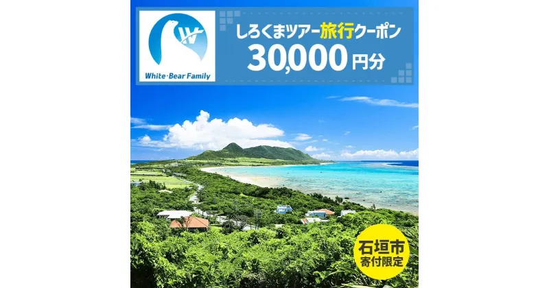 【ふるさと納税】【石垣市】しろくまツアーで利用可能なWEB旅行クーポン(3万円分） | 旅行 チケット 紙券 宿泊 宿泊券 宿 観光 クーポン ホテル 飛行機 交通費 観光施設 体験 トラベルクーポン 沖縄県 石垣市 石垣島 送料無料 人気 WB-6