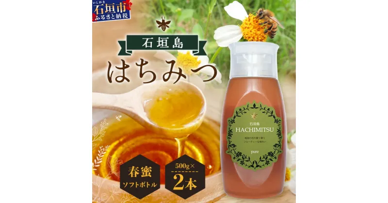 【ふるさと納税】石垣島はちみつ 春蜜500g×2本（ソフトボトル)《春蜜をご家庭用に》| 沖縄県 石垣市 石垣島 ふるさと納税 はちみつ 春蜜 蜂蜜 HC-4