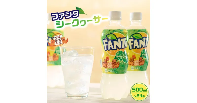 【ふるさと納税】【沖縄限定販売！】ファンタ シークワーサー 500ml×24本 | シークワーサー シークワーサ シークヮーサー ファンタ ペットボトル ケース 飲み物 ドリンク 名産品 特産物 お土産 ギフト 人気 限定 沖縄 沖縄県 浦添市