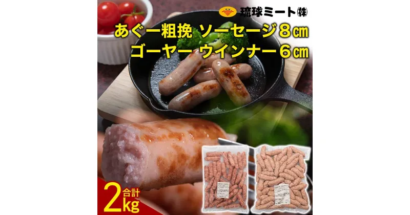 【ふるさと納税】ゴーヤー ウインナー6cm ＆ あぐー粗挽 ソーセージ8cm | ウィンナー ソーセージ 肉 お肉 お取り寄せ グルメ 人気 おすすめ 送料無料