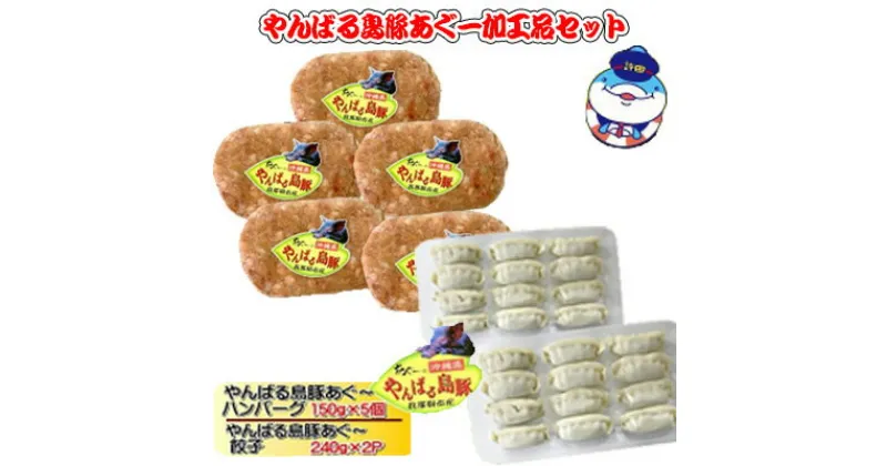 【ふるさと納税】やんばるあぐー　餃子＆ハンバーグ（加工品セット）