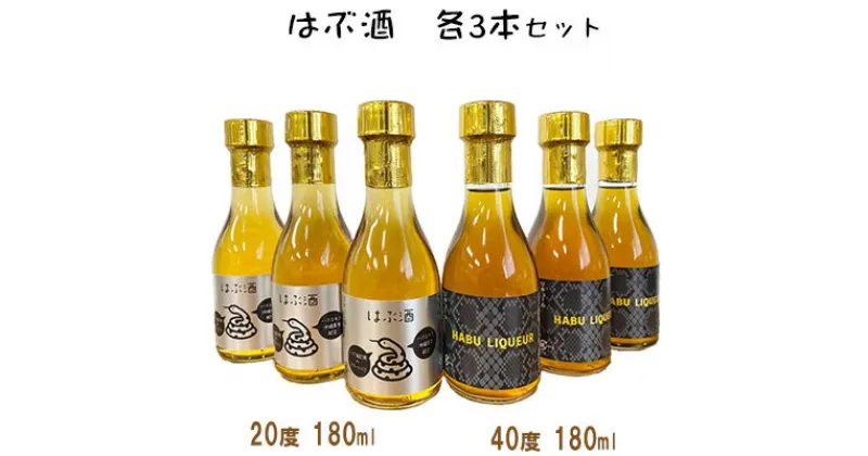 【ふるさと納税】はぶ酒 20度180ml＆40度180ml×各3本セット