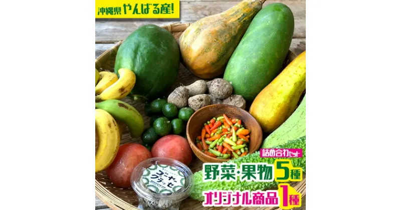 【ふるさと納税】沖縄県やんばる産！朝日のそばで育った地採れ野菜や果物とオリジナル商品詰め合わせ6種類以上 野菜 食材 果物 詰め合わせ 旬 セット商品 フードロス 生産者応援 沖縄 名護市 季節もの やさい くだもの わんさか 大浦パーク オリジナル商品 やんばる 新鮮