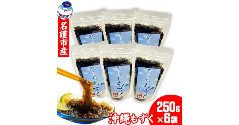 【ふるさと納税】名護市産　沖縄もずく　約1500g （250g×6袋） 海藻 モズク もずく 塩蔵 塩もずく もずく酢 味噌汁 天ぷら てんぷら 低カロリー 酢の物 揚げ物 炒め物 食物繊維 沖縄 名護 お土産 おつまみ おすすめ ヘルシー