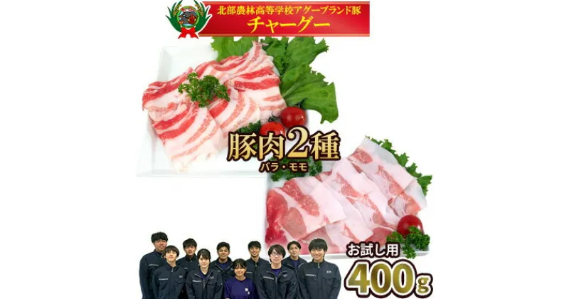 【ふるさと納税】【2024年12月順次発送】チャ―グー2種食べ比べ400g（200g×2P） 沖縄 チャーグー アグー ブランド豚 旨み ジューシー ヘルシー 沖縄料理 しゃぶしゃぶ ステーキ ロースカツ バラ モモ 豚肉 人気 高校生 小分け 豚しゃぶ スライス 生姜焼き