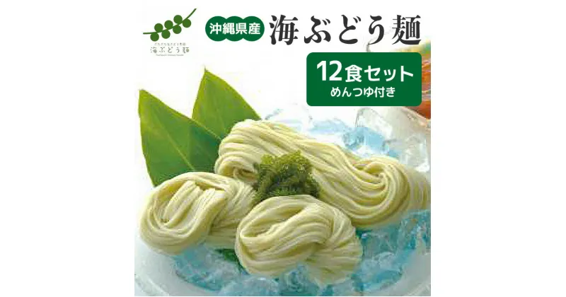 【ふるさと納税】海ぶどう麺＜12食セット＞