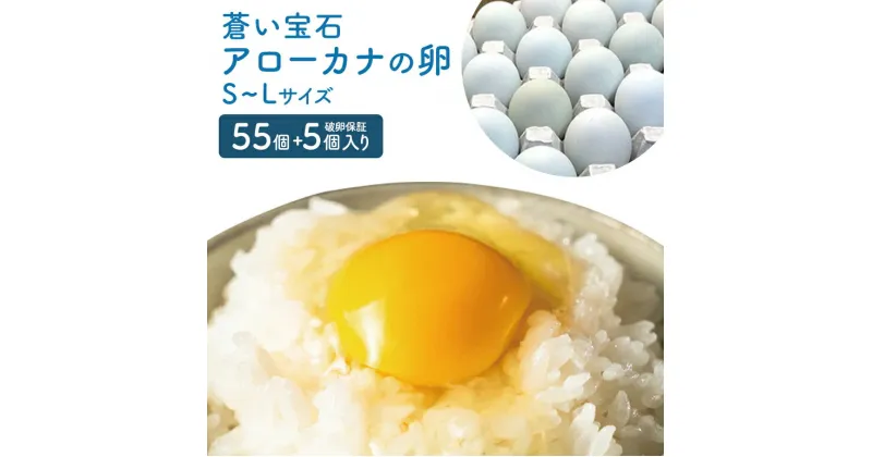 【ふるさと納税】はっこう卵 アローカナ S~L サイズ 55個+破卵保障5個 卵 サイズ おまかせ 青卵 たまご タマゴ 優良醗酵飼料 おいしい 生卵 味卵 煮卵 目玉焼き ゆで卵 キッシュ レシチン 朝食 沖縄 糸満市 上原養鶏場 15000円