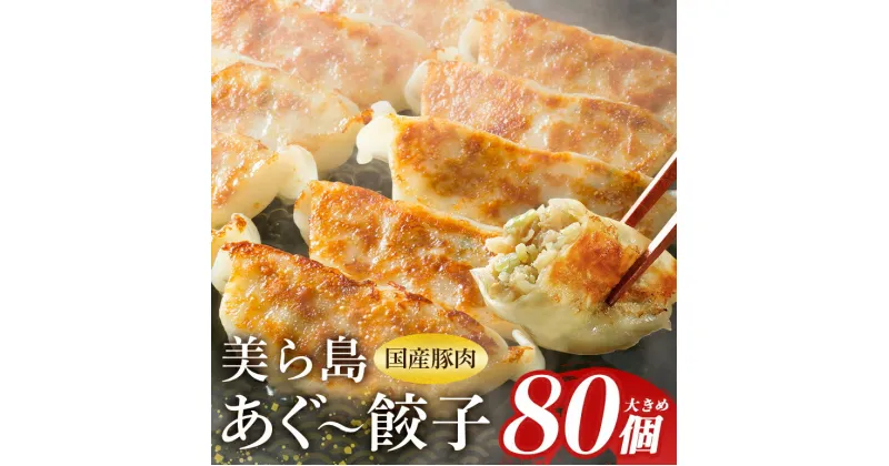 【ふるさと納税】美ら島あぐー餃子 80 個セット(20個入×4パック) 絶品 こだわり 豚 肉 国産 ごはん のトッピング 送料無料 おかず お弁当 冷凍 食品 ぎょうざ ギョウザ お歳暮 簡易包装 小分け お手軽 簡単調理 にんにく 有名 キャンプ BBQ アウトドア 1万円 10000円