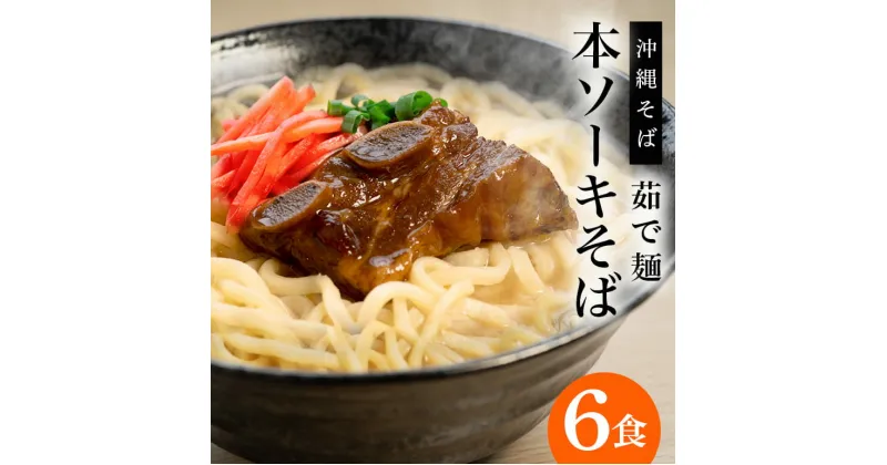 【ふるさと納税】サン食品の沖縄そば ふるさと本ソーキそば 6食セット 軟骨 ソーキそば ソバ 蕎麦 豚肉 麺 だし ご当地グルメ かつお スープ グルメ ギフトセット ソウルフード 贈り物 ギフト プレゼント 糸満市