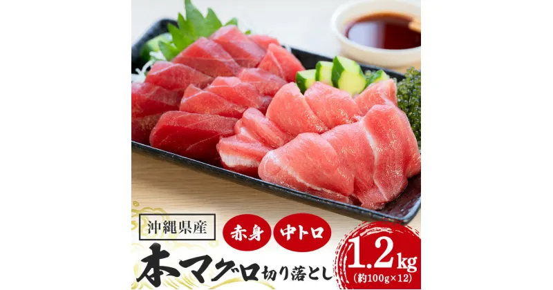 【ふるさと納税】マグロ切り落としセット 1.2kg (約100g×12p) 赤身900g 中トロ300g まぐろ 旬 鮪 鮮度抜群 魚種 切り落とし 赤身 中トロ 高たんぱく 低カロリー 真空 冷凍 刺身 家庭用 小分け 沖縄 糸満市 30000円