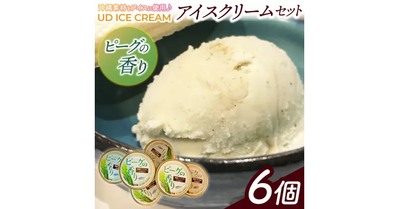 【ふるさと納税】ビーグの香り アイス アイスクリーム セット 6個 ( 1種 ) UD ICE CREAM 沖縄素材をアイスに使用(AN003)