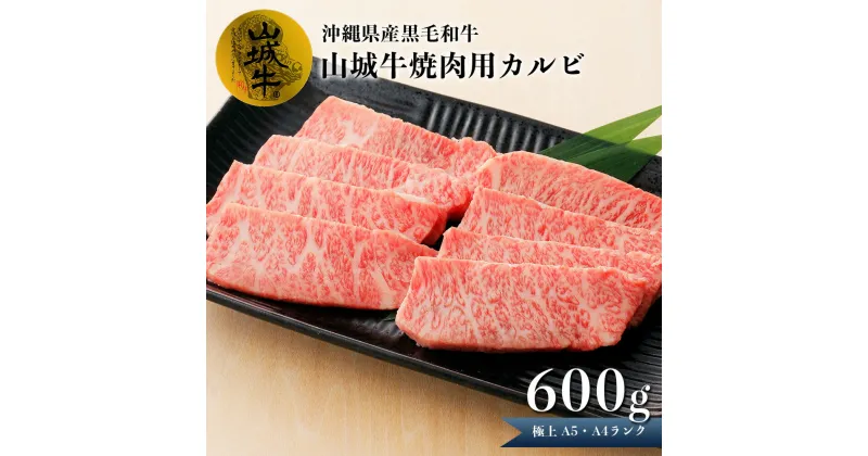 【ふるさと納税】A5・A4ランク　沖縄県産黒毛和牛《山城牛》焼肉用カルビ600g