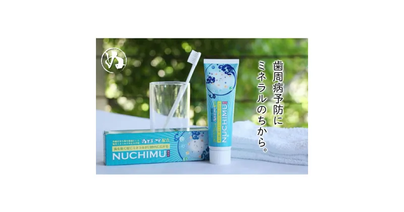 【ふるさと納税】「薬用歯磨きNUCHIMU（ヌチム）」沖縄の海塩ぬちまーす配合×1本　歯磨き粉　歯ブラシ　歯磨き　保湿　ミネラル　ぬちまーす　沖縄　うるま市　海塩　シーソルト