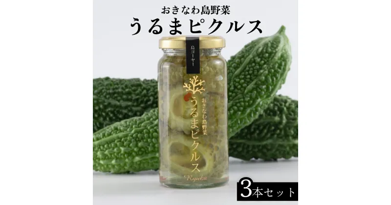 【ふるさと納税】【龍華】うるまピクルス　3本セット