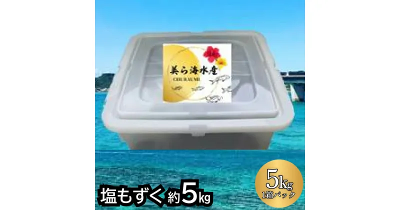 【ふるさと納税】【美ら海水産】塩もずく（約5kg）　もずく スヌイ 海藻 酢の物 てんぷら 汁物 漬物 サラダ 沖縄 うるま市