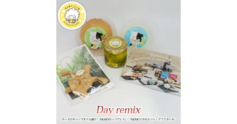 【ふるさと納税】Day remix | チーズのオリーブオイル漬け モッツァレラチーズ スモークチーズ（CJ09）